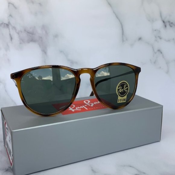 SOLD-Ray-Ban Erika RB4171 Green Lens Sunglasses - Picture 2 of 9